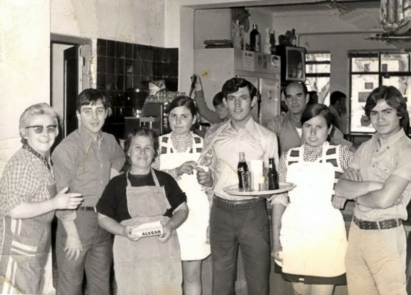 En el  Cangrejo rojo. Anos 70..jpg